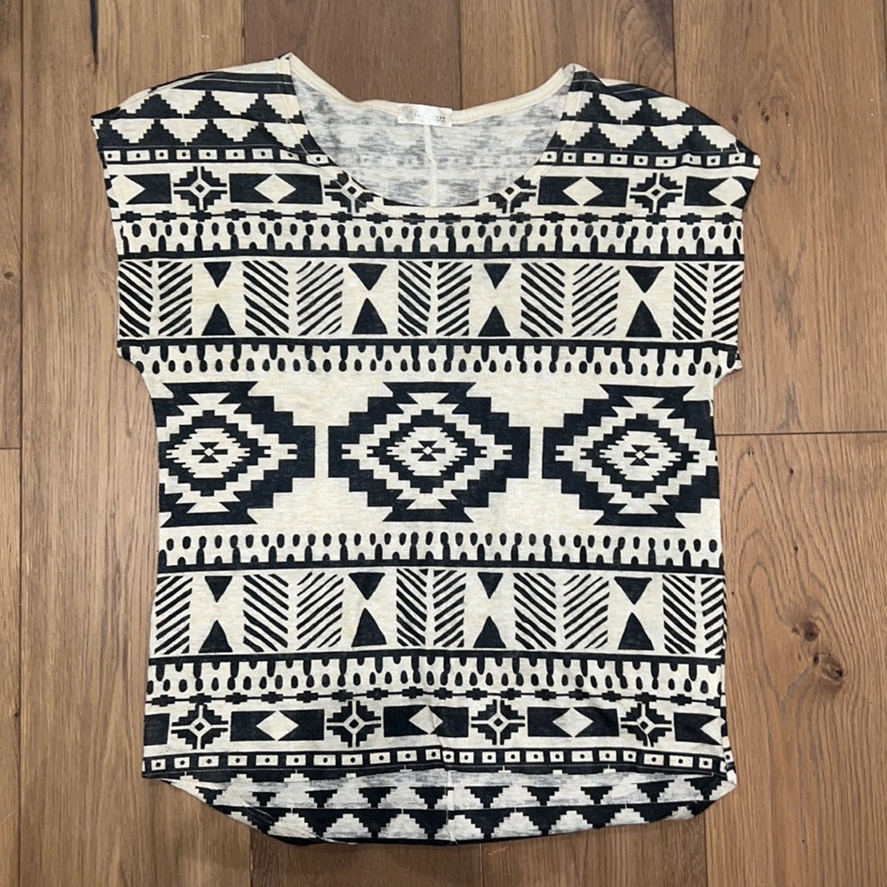 Tea and Rose Aztec Shirt.